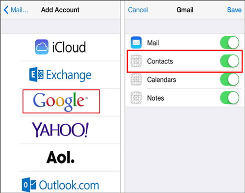 iPhoneの連絡先をGoogleと共有するのをやめてください