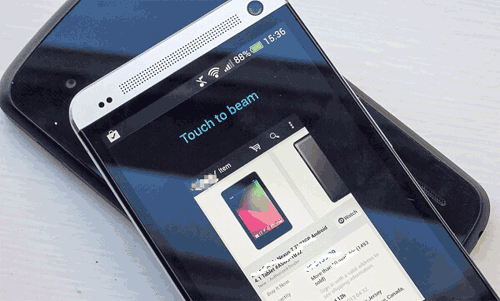 NFCとAndroidからAndroidへのアプリを同期します