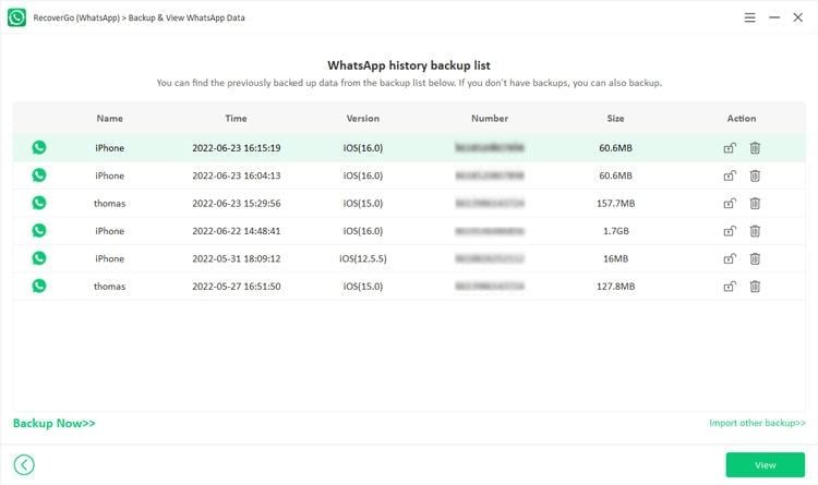 工場出荷時にリセットする前に、WhatsAppチャットを保存します