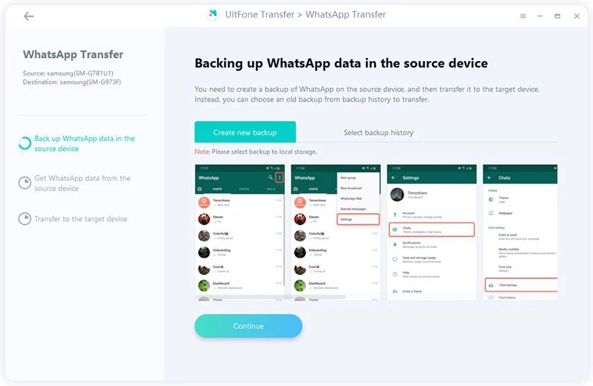Backup WhatsAppデータAndroid