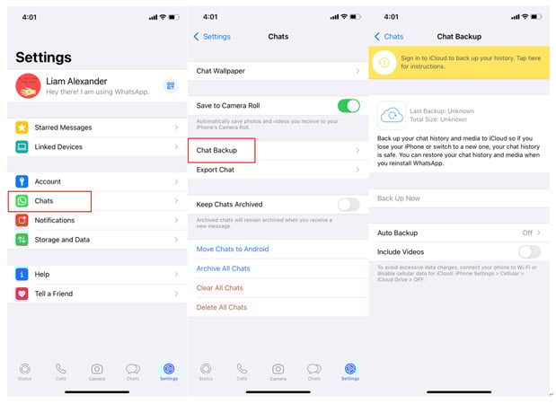 WhatsAppチャットを復元する方法