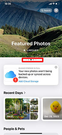 iOS 18のカルーセルビュー 