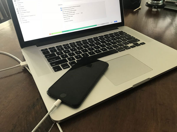 iPhoneのプラグを抜いてください