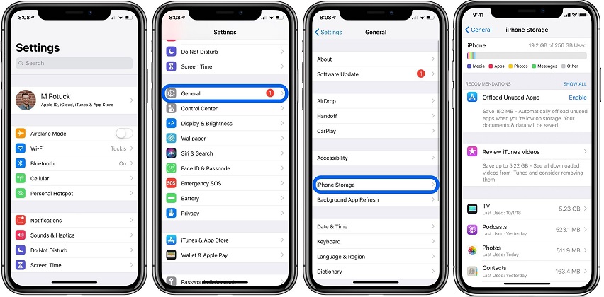 更新後にゆっくりと実行されるiPhone
