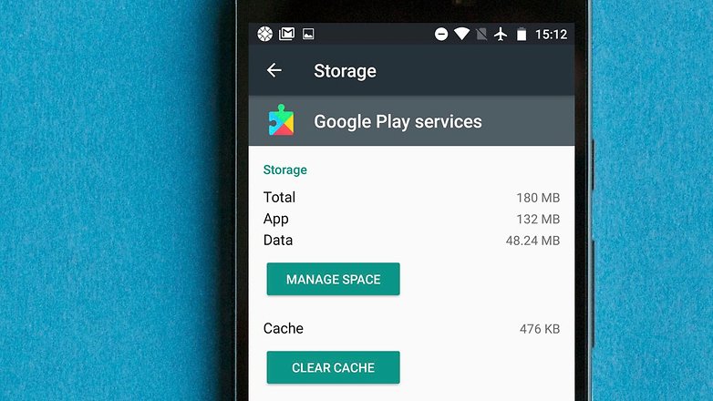 Google Playサービスに関するデータをクリアします
