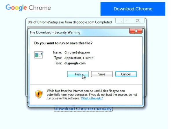 Windows 7のChromeブラウザをダウンロードします