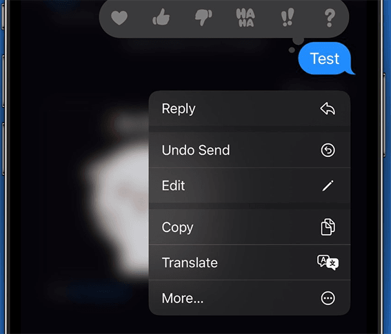 送られたimessageを編集します