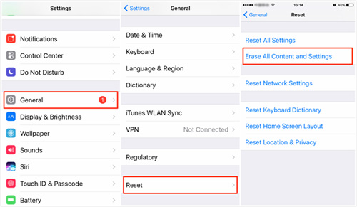削除されたビデオを取得する前に、iPhoneを消去します