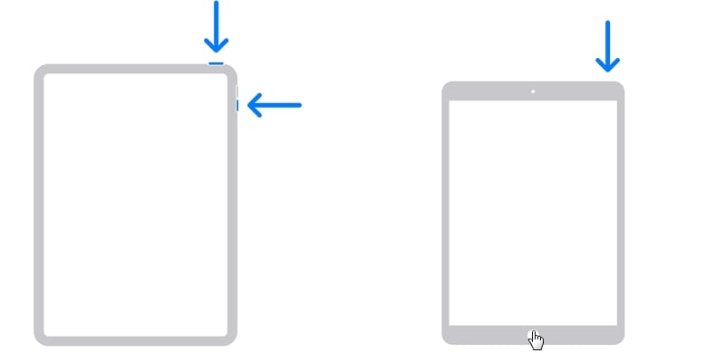 iPadを強制的に再起動します 