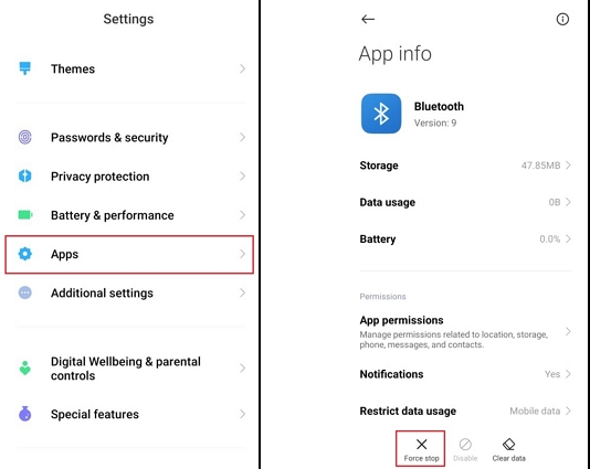 Androidのフォースストップアプリ