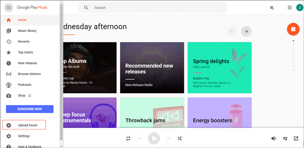 Google Play Musicを介してiPhoneからSamsungに音楽を転送する