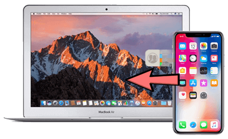 iPhoneからMacに連絡先を転送します