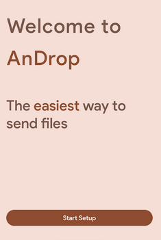 Andropを使用してAndroid電話間でデータを転送します