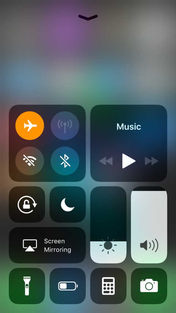 iPhone飛行機モード 
