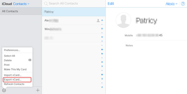 iCloudを介してiPhoneからPCに連絡先をエクスポートする方法