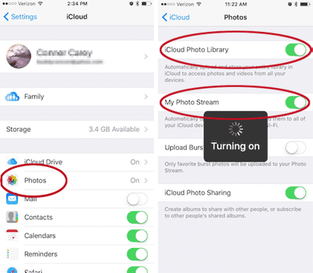 iPhoneからFlashドライブからiCloudを介して写真をダウンロードする方法