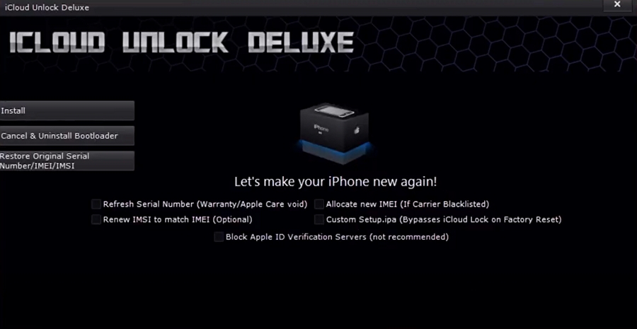 iPhone iCloudロック解除ソフトウェア