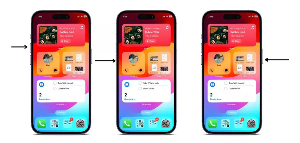 iPhoneを再起動します
