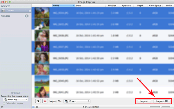iPhoneからFlashドライブにMacイメージキャプチャに写真を転送する方法