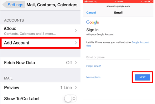 Googleアカウントを介してiPadからAndroidへの連絡先をコピーする方法