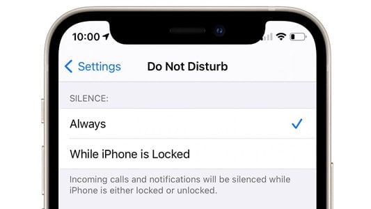 iPhoneは振動しません