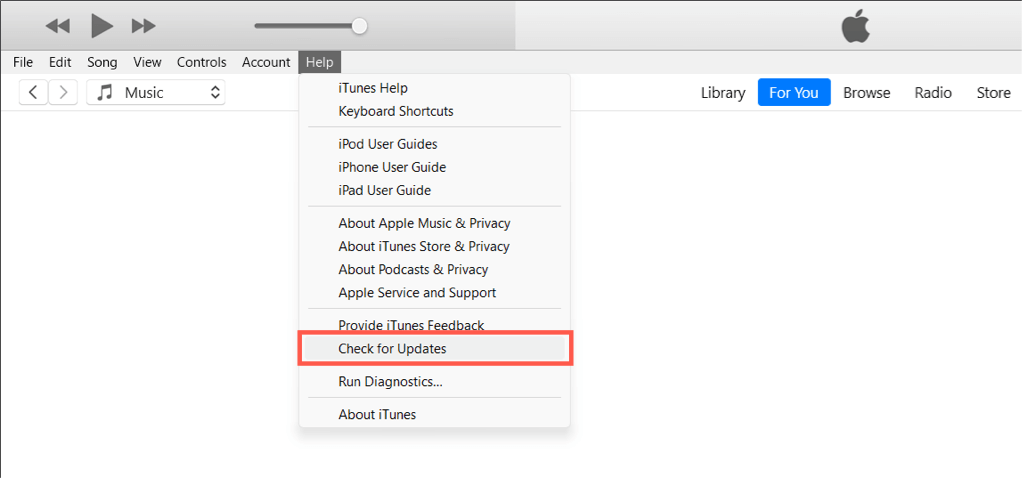 iTunesは、更新を確認するのに役立ちます