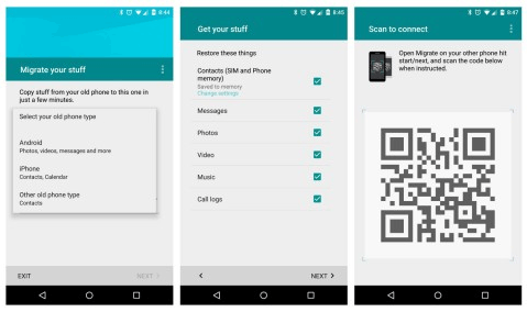 Motorolaの移行を介してLG電話からMotorola電話にデータを転送する
