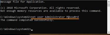 Windows Server 2016パスワードコマンドプロンプト2をリセットします