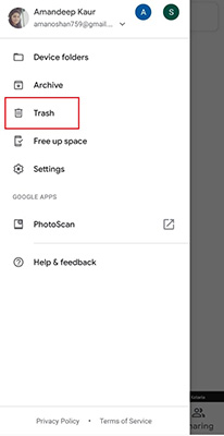 Googleフォトを介してSamsung S5の削除された写真を復元します