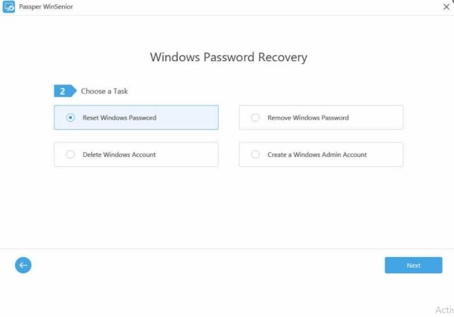 Windowsパスワードをリセットします