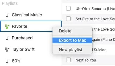 iPhone XRから曲を引き出してiMac Proに保存する