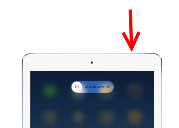 iPadを再起動します
