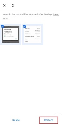 Googleフォトから写真を復元します