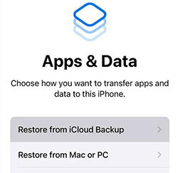 iCloudバックアップ