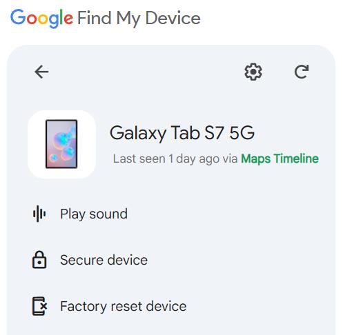 Googleアカウントを介してSamsungタブレットをリセットします