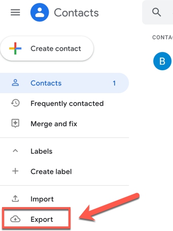 Google Gmailから連絡先を復元します