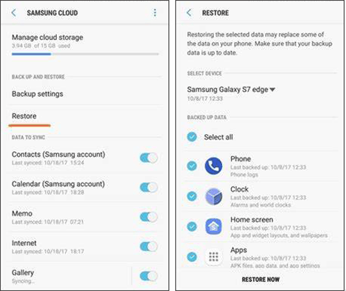 Samsung Cloudを介してSamsungバックアップを新しい電話に復元します