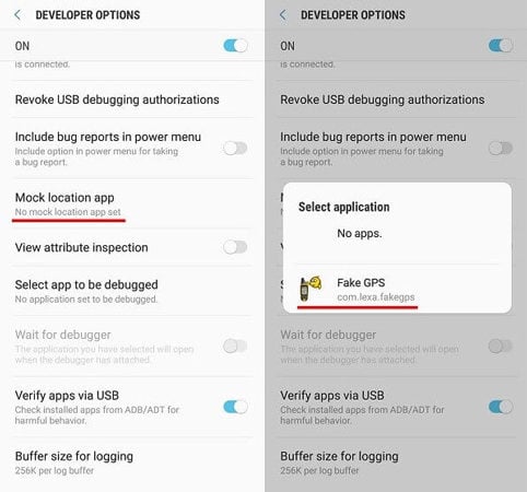 Huawei偽のGPS