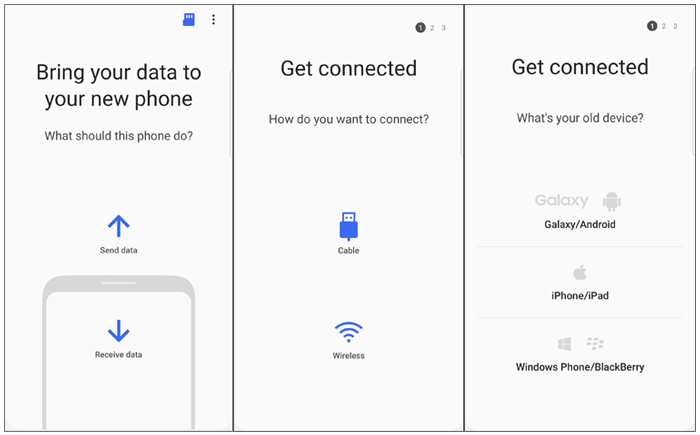 Smart Switchを介してAndroidアプリを新しい電話に転送します