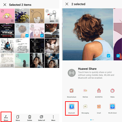 Bluetooth経由でOnePlusからSamsungへのデータをクローンします
