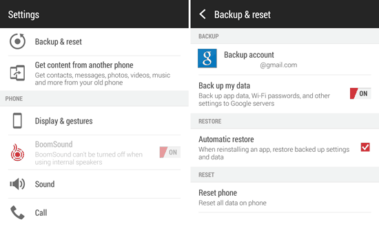 Googleバックアップを介して、OnePlusからSamsungにデータを移動します