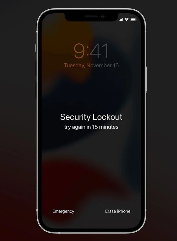 Erase iPhone機能でロックされたiPhone 15のロックを解除します