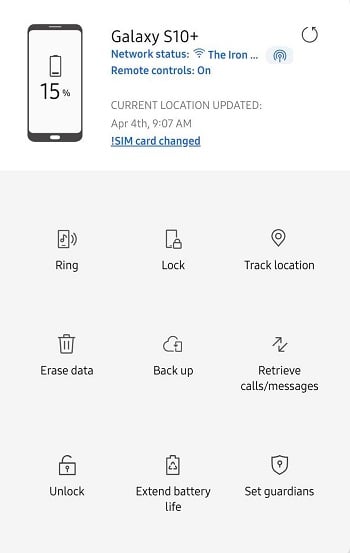 Samsung Galaxyは、私の携帯電話を見つけることでロック解除します
