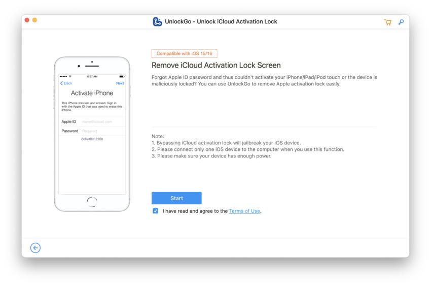 ロック解除ガイド -  iCloudアクティベーションロックの削除を開始します