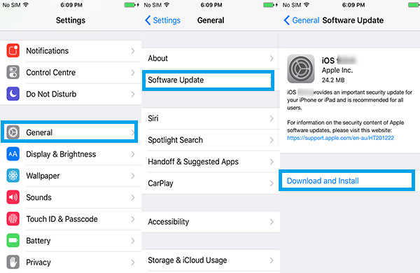iOSを再度更新して、iOS 16 imessageバグを修正します