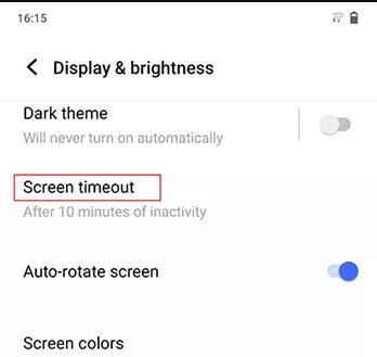 vivo Adapt Adapt Screen Timeout