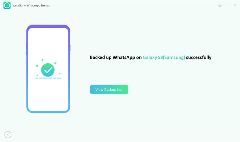 WhatsAppを正常にバックアップします